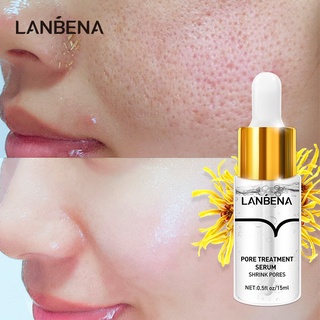 LANBENA Pore Treatment Serum Shrink Pores Blackhead Remover Acne Spots Hyaluronic Acid Face Essence