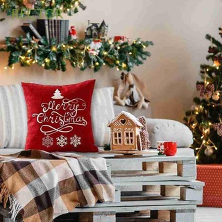 RECTOR Square Christmas Decoration Cotton Linen Pillow Case Christmas Pillow Covers Bedroom Decoration Home Decor Pillow Cover Decorative Merry Christmas Throw Pillow Cushion Covers