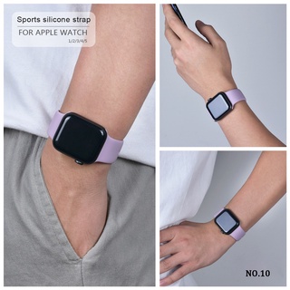 Para iwatch Series 8 7 6 SE 5 4 3 2 1 correa de silicona para Apple Watch Ultra 49mm 38mm 42mm 40mm 44mm 41mm 45mm de goma suave deportes correa de reloj (6)