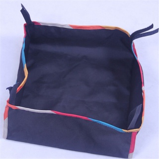 bolsa universal para cochecito de bebé, bolsa de fondo simple, borde de color, cesta para cochecito al aire libre