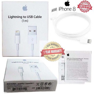 Nuevo Apple 1M 2M Cable IPhone datos Lightning Cable USB garantía