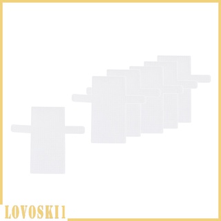 [LOVOSKI1] 6 hojas de lona de plástico transparente de malla para bolsa de bordado de punto bolso