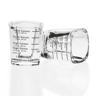 2 oz 60 ml espresso shot vidrio medidor pesado resistente para herramienta
