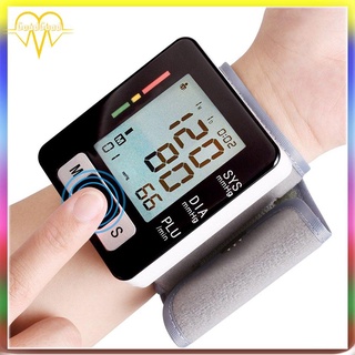 [Mall] Banda de muñeca LCD Digital automática medidor de presión arterial Monitor de frecuencia cardíaca (1)