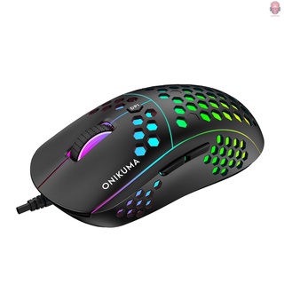 Mouse Gamer con cable Onikuma Cw903 Usb con cable E-Sports Mouse con 6 colores De luz De respiración Para Laptop/Pc Gamer