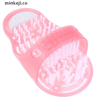 min 1 pieza de plástico para quitar la piel muerta zapatilla de masaje de pies zapato de baño con cepillo. (1)
