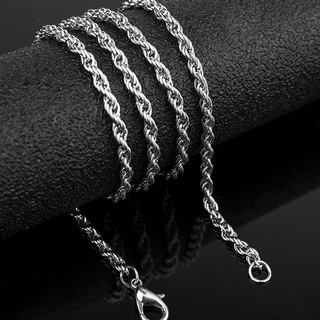 Collar de cadena de brezo de moda coreana Simple de una sola cadena para hombres y mujeres (6)