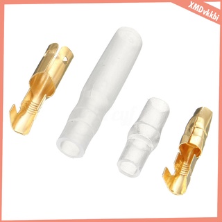 200x golden bullet connectors kit, 4,0 mm bullet macho y hembra terminales de alambre