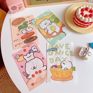 gswt storag galleta caramelo bolsa de regalo coreano embalaje bolsa de papel mini flor oso snack embalaje chica ins lindo de dibujos animados (8)