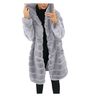 bgk chaleco/chaqueta/chaleco de manga larga para mujer imitación de pelo artificial