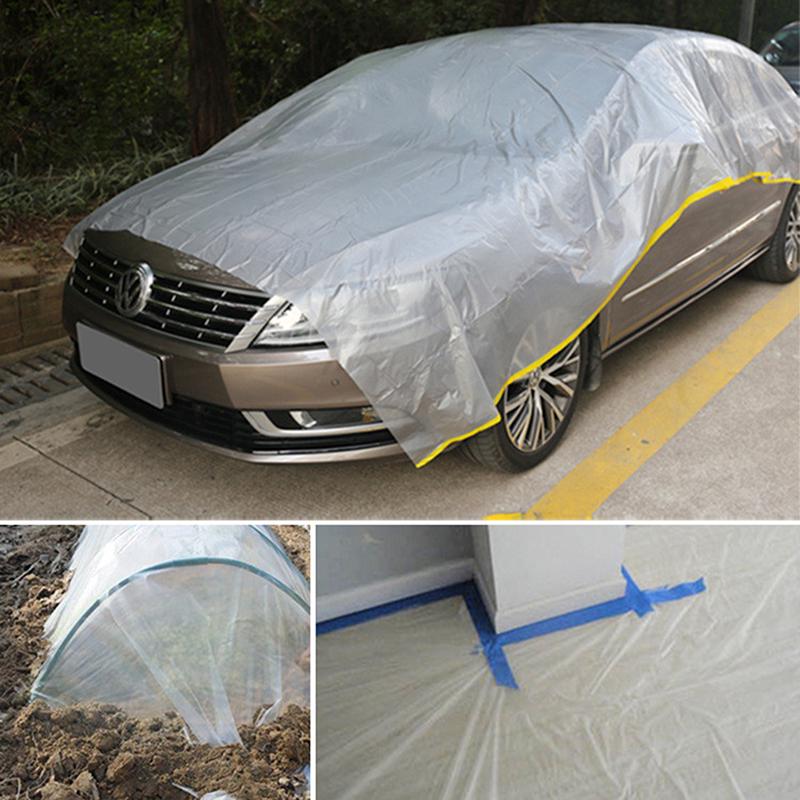 1pc 274*366cm desechable cubierta del coche impermeable multi-facción plástico cubierta de polvo (1)