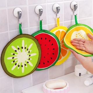 Multi-purpose Kitchen Towels With Cartoon Fruit Patterns / Microfiber Towels And Dish Cloths / Quick-drying Absorbent Household Cleaning Wipes