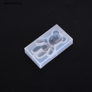 awheatbg moldes uv de silicona en forma de oso de animales para joyería de resina diy moldes de resina *venta caliente (7)