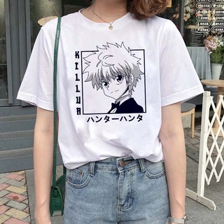 Wvioce 90S Anime X camiseta Harajuku Kawaii Killua camiseta divertida Harajuku camiseta transpirable agradable a los ojos