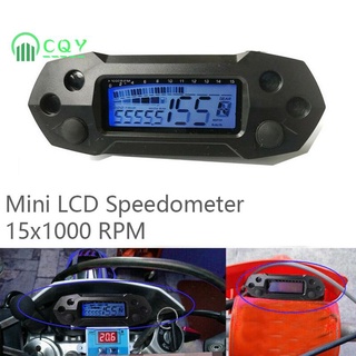 velocímetro digital universal lcd para motocicleta 15x1000 rpm