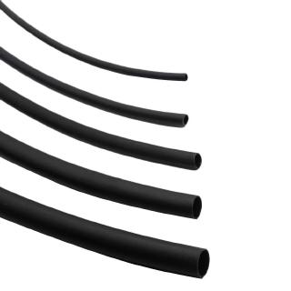5m relación de tubo termorretráctil 2:1 diámetro redondo 4 mm tubo retráctil negro envoltura de alambre aislamiento sleeving