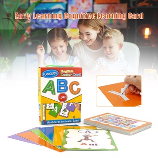 Carta inglés tarjeta Flash manuscrita tarjeta cognitiva desarrollo temprano aprendizaje juguete educativo para niños