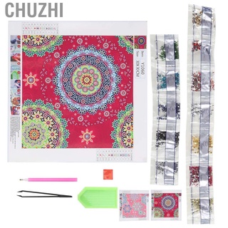 chuzhi diamond art kits de efecto tridimensional hecho a mano artesanía exquisito efecto puntos mandala forma de flor para el hogar adorno decoración de regalo