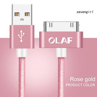 olaf - cable usb de 100 cm para iphone 4/4s, para ipad 1, 2, 3 (4)