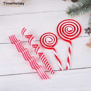 [ay] Árbol de navidad colgante taburete de caña decoración de caramelo caña decoración de navidad para el hogar. (9)