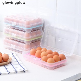 glwg huevo caja de almacenamiento transparente de alimentos contenedor de almacenamiento de refrigerador caso de alimentos caja de plástico resplandor
