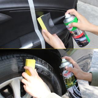 2 piezas de cera de neumáticos en forma de U, esponja de limpieza de neumáticos, borde de arco (3)