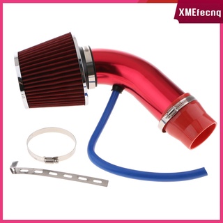 3\\\'\\\' Universal Car Cold Air Intake Filter Induction Pipe Hose System Kit Red