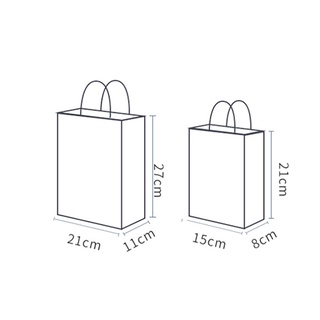 Bolsas de navidad de papel Kraft bolsa de papel Kraft decoración del hogar bolsa de mano encantadora bolsa de caramelo ambiental (3)