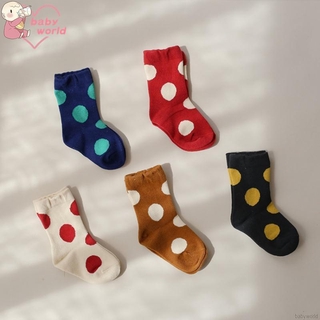 babyworld calcetines infantiles niños y niñas lindo color contraste caramelo calcetines