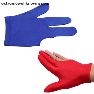 Ex2br guantes de billar profesionales de nailon de 3 dedos/guantes de billar para billar Martijn