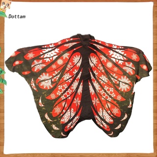 (Dt) Funda De mariposa De color Gradiente De Halloween alas De mariposa cubierta De tela suave Traje mejor ambientador Para fiesta