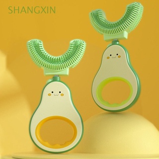 Shangin cepillo De dientes De silicona Portátil para niños con dibujo De Fruta De 360 grados/Multicolorido