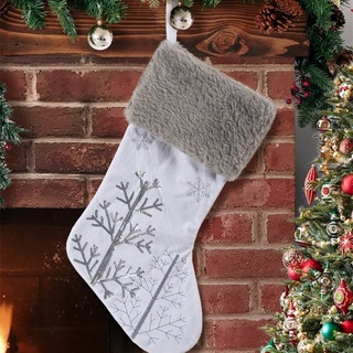navidad lentejuelas dulces bolsa de regalo colgante calcetines de navidad