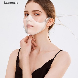 [KAC] Face Mask Anti-Droplet-Splash Transparent Mouth Cover Reusable Face Shield ZXBF