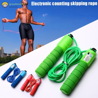 Gm saltar cuerdas con contador deportes Fitness ajustable velocidad rápida contando saltar cuerda de saltar alambre de saltar