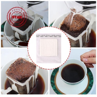 50 piezas portátil colgante oreja goteo filtro de café filtro de papel papel bolsa de goteo de papel café Espresso N3C1