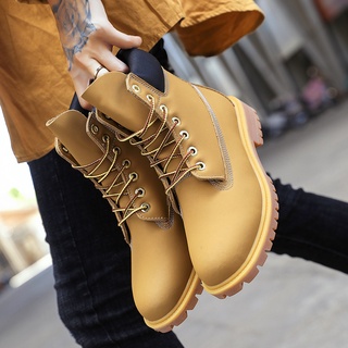 !Timberland hombres cuero clásico al aire libre alta Tops Martin botas moda tendencia nuevos zapatos