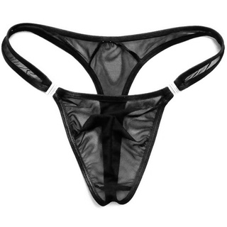 GETN Malla Transparente Gay Para Hombre Tanga Sexy Botón Ropa Interior Bikini G-string
