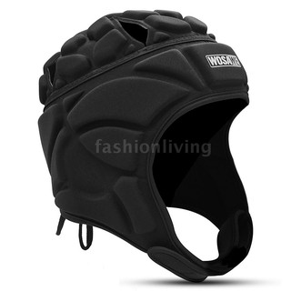 ajustable portero casco deportivo fútbol fútbol rugby portero casco protector de cabeza sombrero protector de cabeza