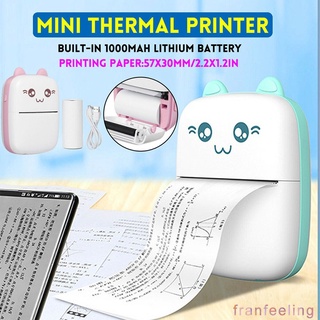 Franfeeling Mini impresora Térmica con estampado De fotos Para impresora inalámbrica Portátil Franfeeling