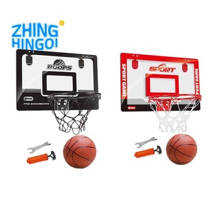 transparente colgante de pared interior mini tablero de baloncesto niños juego de baloncesto fácil de colgar pequeña cesta para niños negro
