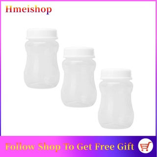 Hmeishop - botella de leche (3 unidades, PP, boca ancha, sellado para bebé)