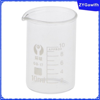 vaso de laboratorio, 10 ml taza medidora para laboratorio o cocina, graduado científico