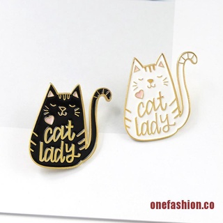 ONSHION Meow Cat Enamel Pins Kitten Badge Brooch Bag Clothes Lapel Pin Cartoon Animal Jewe (5)