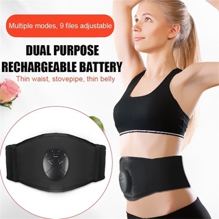 Muscle Vibration Abdominal Trainer Body Slimming Belt ABS Massager Abdominal Fat Burning Weight Loss