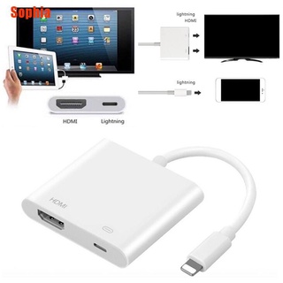 [Sophia] Lightning Digital AV adaptador de 8 pines Lightning a HDMI Cable para iPhone 8 7 X iPad