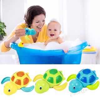 (colorfulmall) animal natación tortuga tortuga bebé agua juguete cadena reloj ducha baño juguete