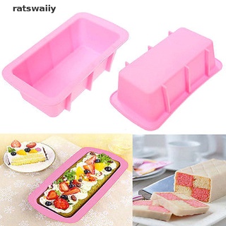 Ratswaiiy Rectangle Silicone Non Stick Bread Loaf Cake Mold Bakeware Baking Pan Oven Mould CO