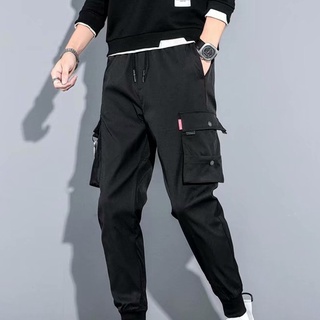 Pantalones Cargo Militar ajustados casuales a la Moda Coreana