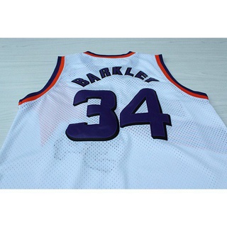 NBA Jersey Phoenix Suns No.34 Barkley Barkley Jersey Sports Jerseys The New Retro Mesh white C8Ca (7)